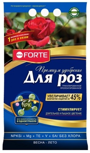 Удобрение для роз и клумбовых цветов с биодоступным кремнием Bona Forte