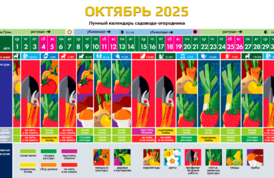 Октябрь 2025 – календарь садовода, огородника и цветовода